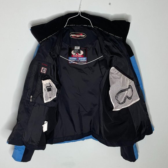 Obermeyer Cropped Slim-cut Insulated Cobalt Ski Snowboard & Snow Jacket -Size 6 - Picture 6 of 7